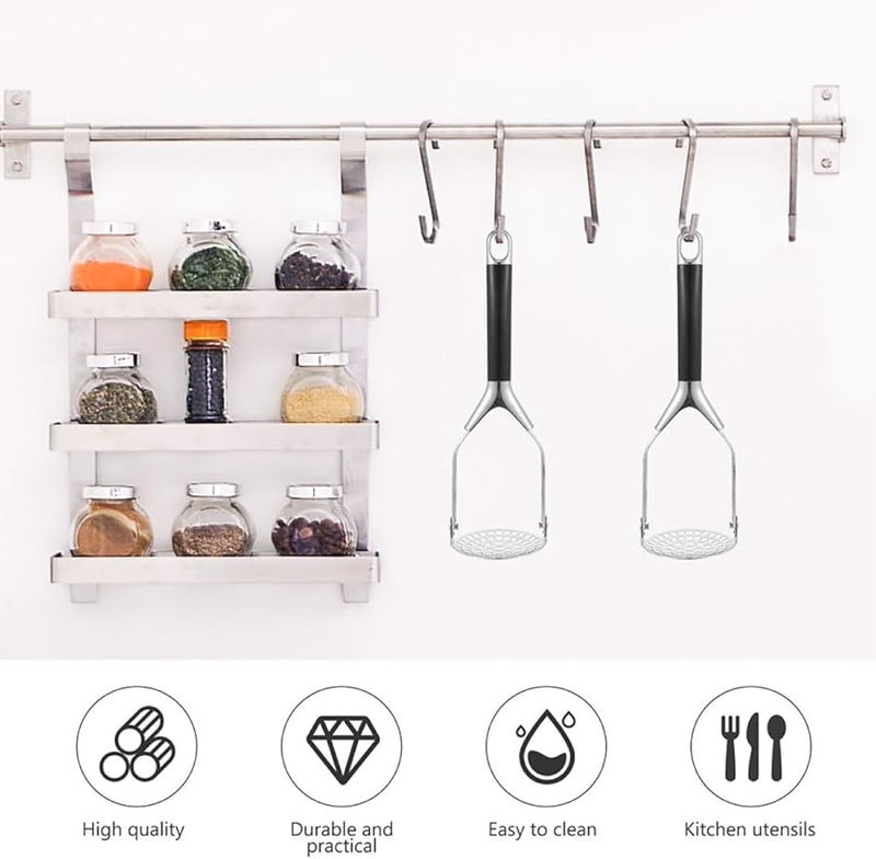 Stainless Steel Potato Masher Handheld Kitchen Tool for Smooth Mashed Potatoes - Image 4